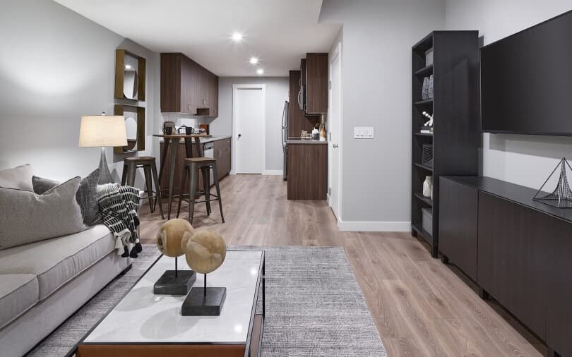 Basement suite in Wicklow at Seton by Brookfield Residential in Calgary AB