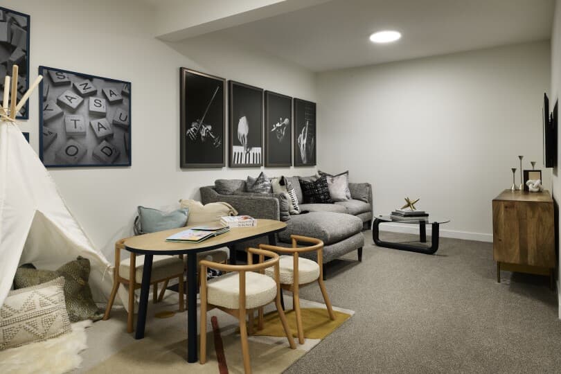 Basement at Rundle 24 at Creekstone by Brookfield Residential in Calgary, AB