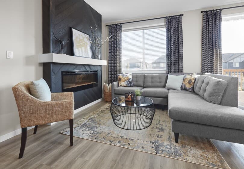 Living area of Fraser at Edgemont by Brookfield Residential in Edmonton AB