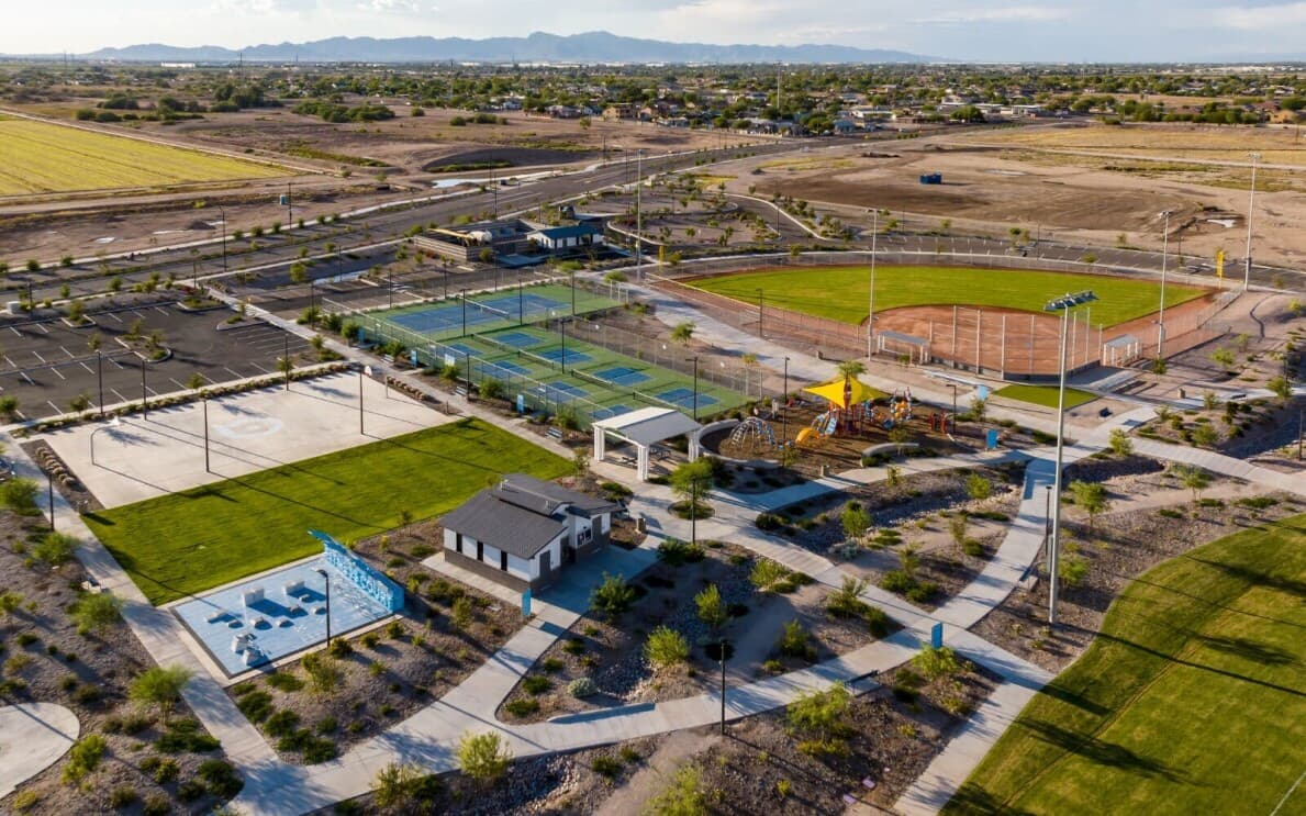 Aerial view of Alamar community by Brookfield Residential in Avondale AZ