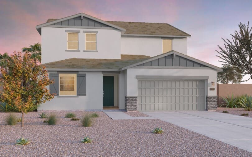 Exterior rendering of Highland Ridge at Alamar by Brookfield Residential in Avondale, AZ