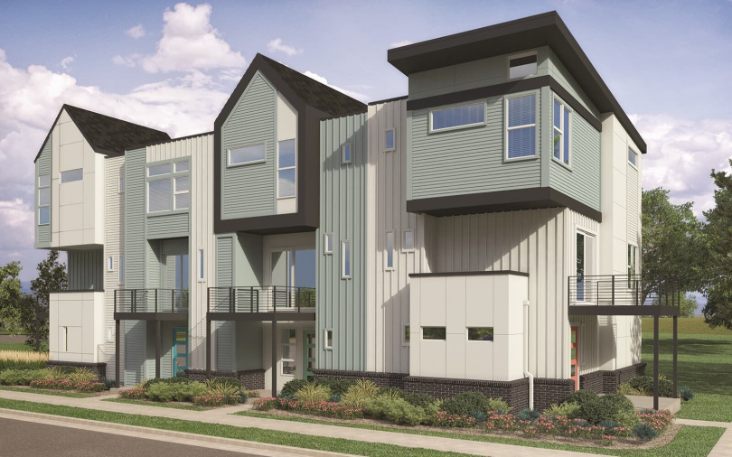 Exterior Cadence Townhomes at Midtown in Denver CO