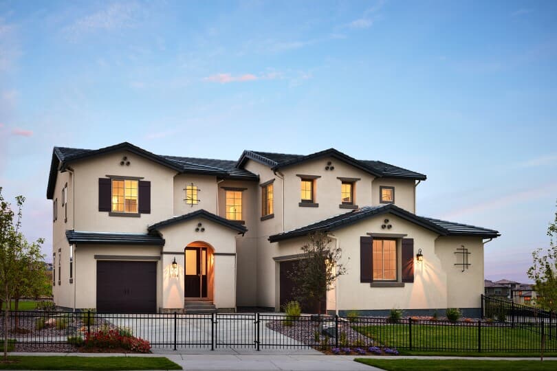 Exterior of a home in the Harvest Portfolio at Sotlerra in Lakewood, CO by Brookfield Residential