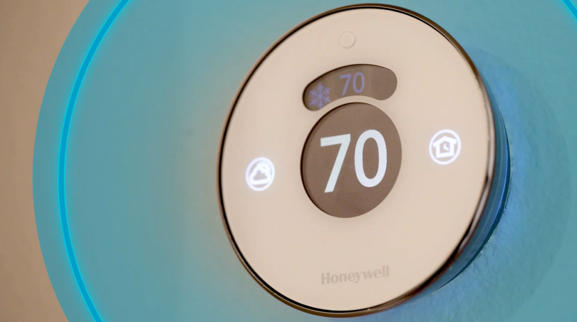 myCommand Thermostat in a smart home by Brookfield Residential