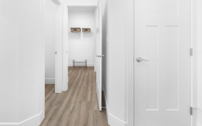 Hallway in Purcell at Chappelle Gardens in Edmonton, AB by Brookfield Residential