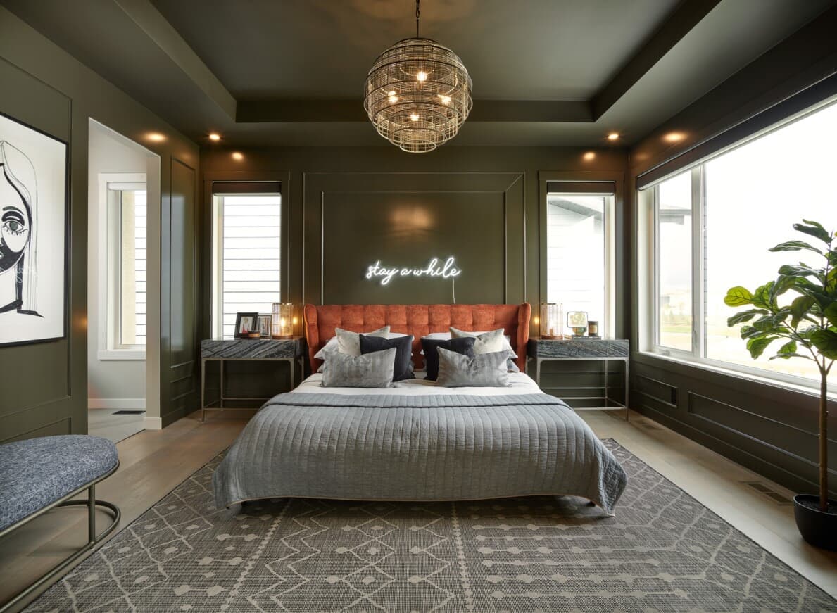 Primary bedroom in Palermo at Rockland Park by Brookfield Residential in Calgary