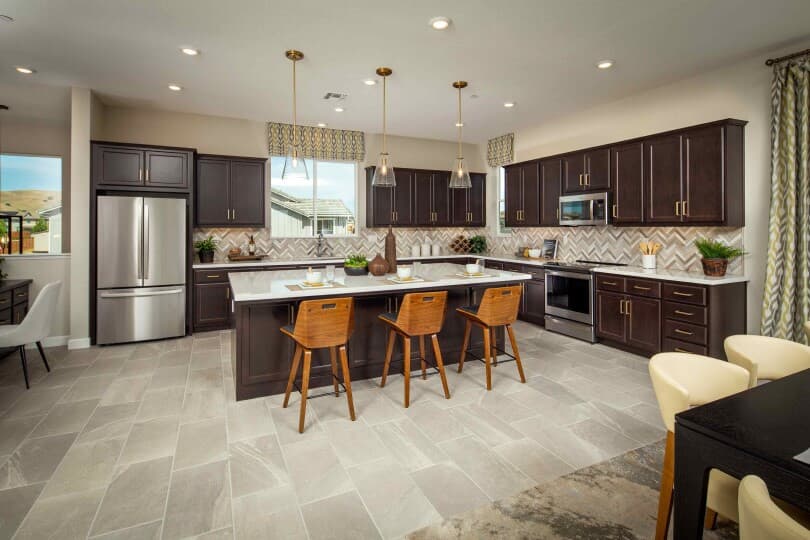 Kitchen at Lakeside Plan 2 at One Lake in Fairfield CA