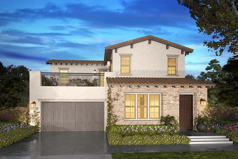 Luxury two story home Beverly at Eastwood Village in Irvine CA Brookfield Residential
