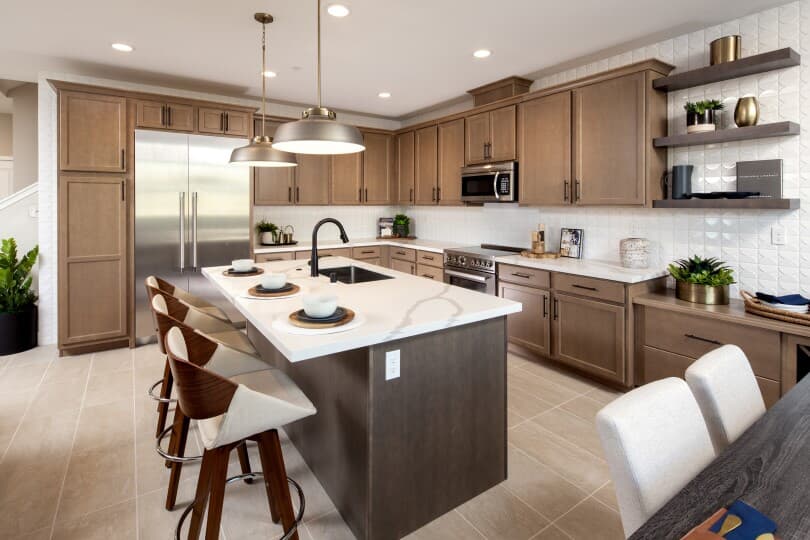 Residence 2 Kitchen in Abbey Neighborhood at Boulevard in Dublin CA