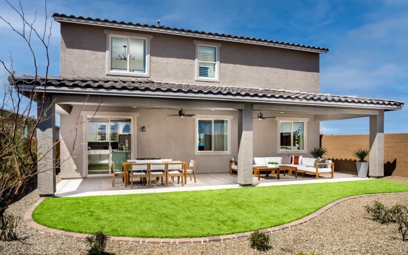 Ponderosa backyard at Highland Ridge at Alamar in Avondale AZ