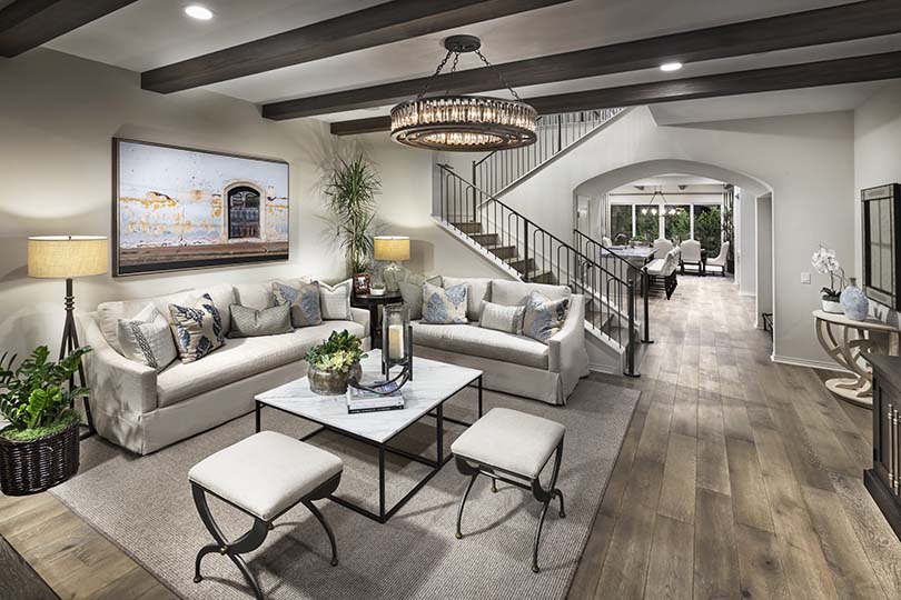 Luxury Living Room Beverly at Eastwood Village in Irvine CA Brookfield Residential