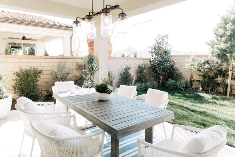 Whether you have a covered patio or a spacious backyard think of your outdoor living area as an extension of your home 