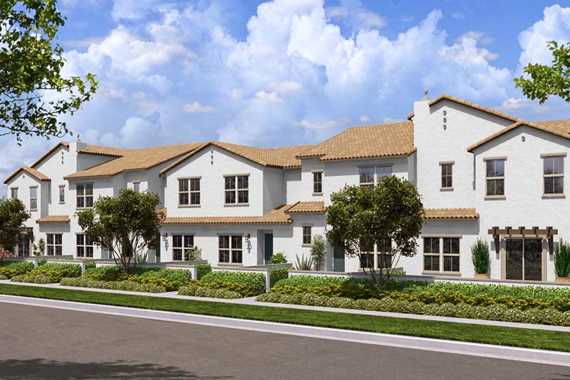 New Townhomes Flora at The Village of Escaya in Chula Vista CA Brookfield Residential
