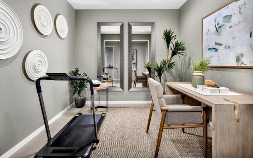 Home office and gym at Lily in Mariposa at Blossom Rock in Apache Junction AZ