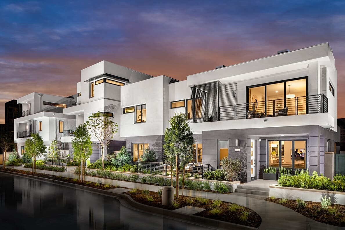 Exterior of The Cira Collection by Brookfield Residential at The Landing Community in Tustin, CA