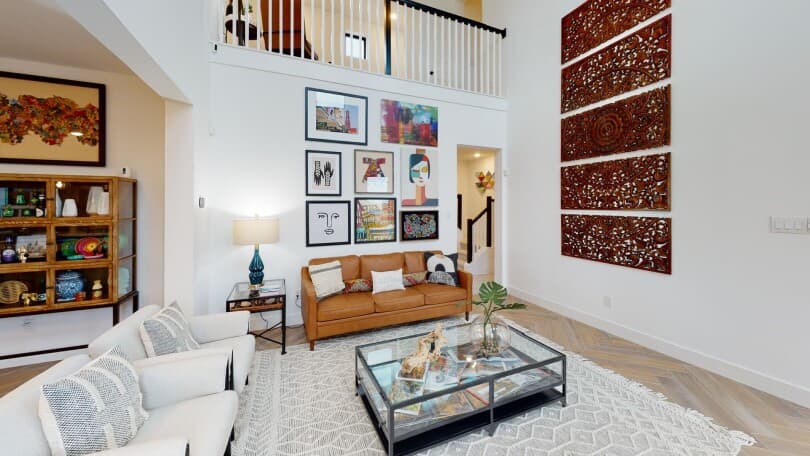 Living room in Rutgers at Elyson by Brookfield Residential in Houston TX