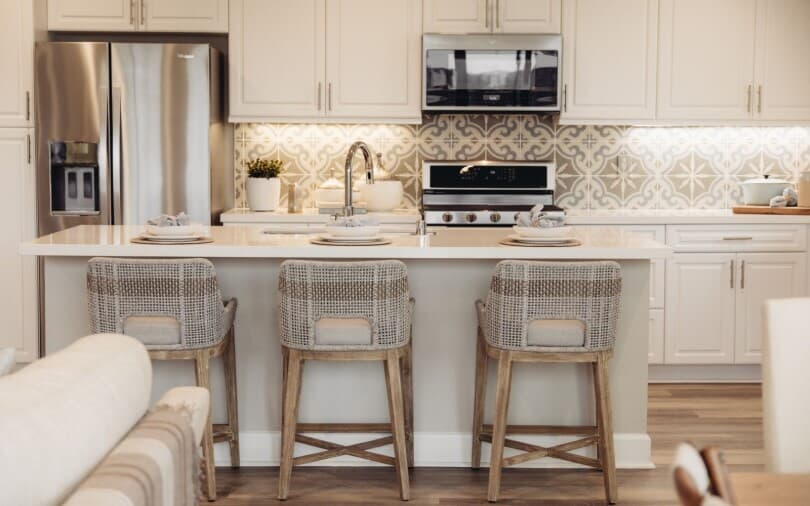 Kitchen details in Plan 6 at Holiday at New Haven by Brookfield Residential in Ontario Ranch, CA
