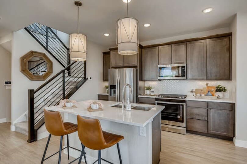 Kitchen in Tealight 4 by Brookfield Residential in Denver CO