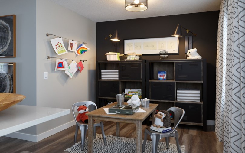 Bonus Room in Carmine floor plan at Cranstons Riverstone by Brookfield Residential in Calgary AB