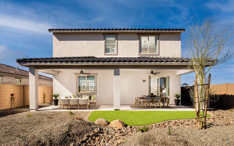 Rear elevation of Dakota at Highland Sage by Brookfield Residential in Avondale AZ