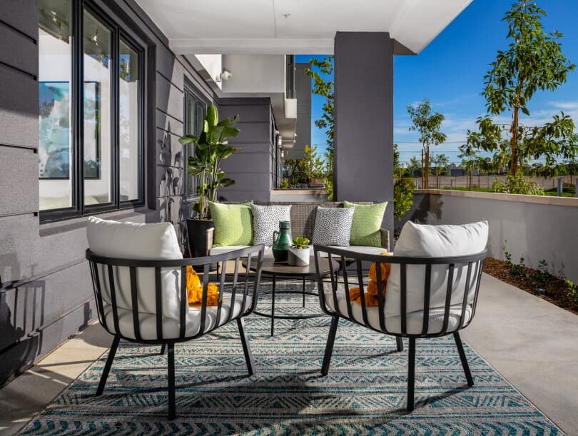 Terra Plan 3 outdoor room at The Landing by Brookfield Residential in Tustin CA