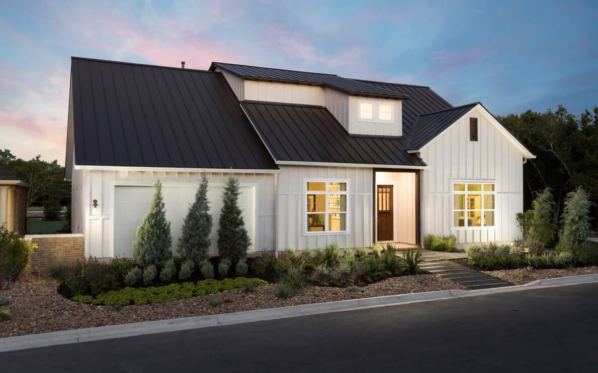 Exterior of the Barnard floor plan at Retreat at Dripping Springs by Brookfield Residential in Texas