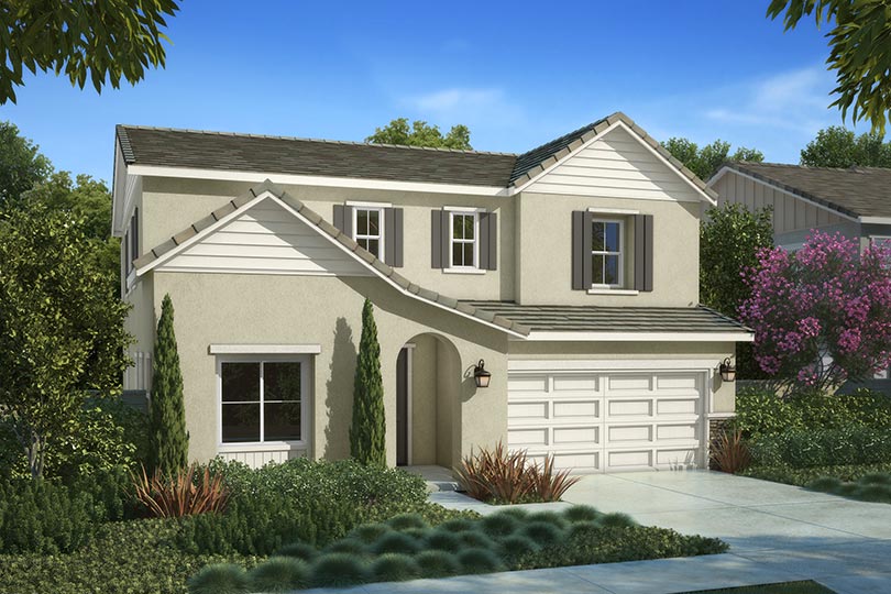 Exterior Rendering Citrus at Emerson Ranch in Oakley CA Brookfield Residential