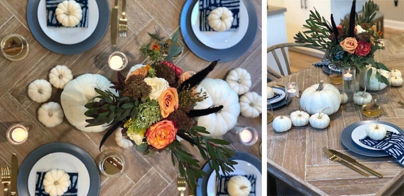Stylish Thanksgiving table setting in a Southern California new home | Brookfield Residential