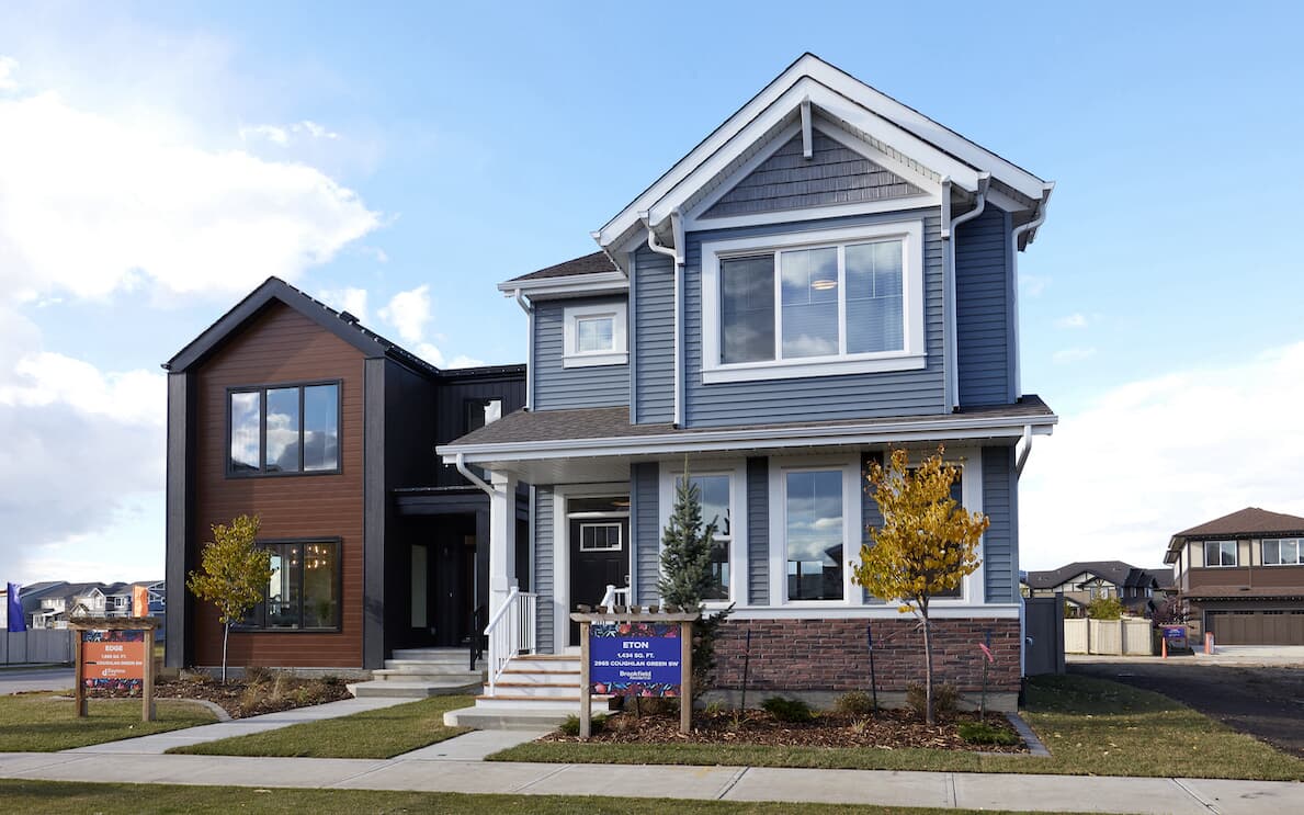 Exterior of Eton home in Chappelle Gardens by Brookfield Residential in Edmonton AB