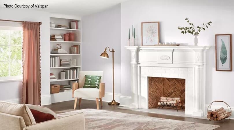 Gentle Violet by Valspar as used in a living area