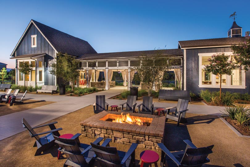 Firepits at The Ranch House Audie Murphy Ranch in Menifee CA Brookfield Residential