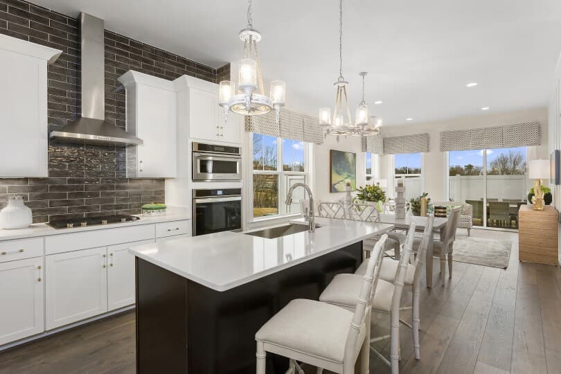 Two tone kitchen in Beaumont at Cadence at Lansdowne by Brookfield Residential in Lansdowne, VA