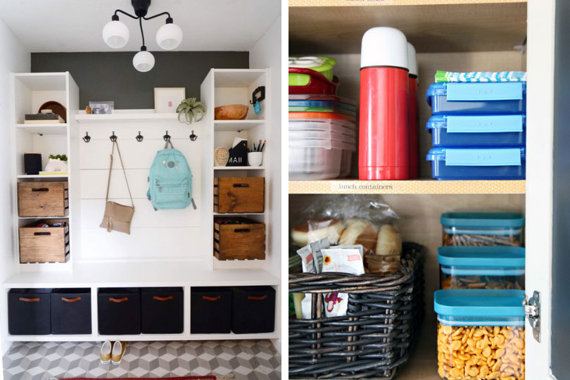 Back to school - home organization mudroom - kitchen cupboards | Brookfield Residential
