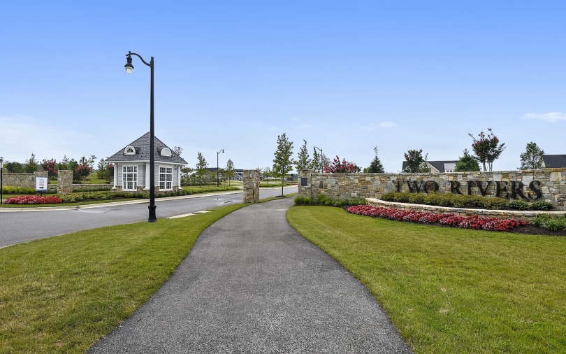 Two Rivers Entry Monument at Two Rivers in Odenton, MD by Brookfield Residential