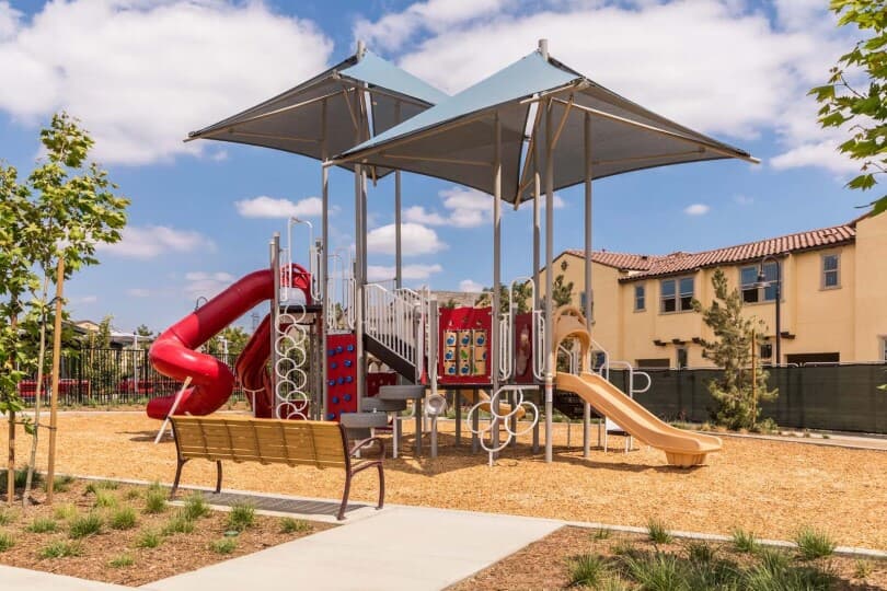 Playground at Cherry Park at New Haven by Brookfield Residential in Ontario Ranch, CA