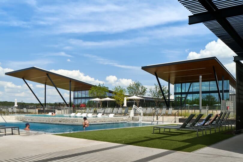 Resort style pool at Easton Park in Austin, TX by Brookfield Residential