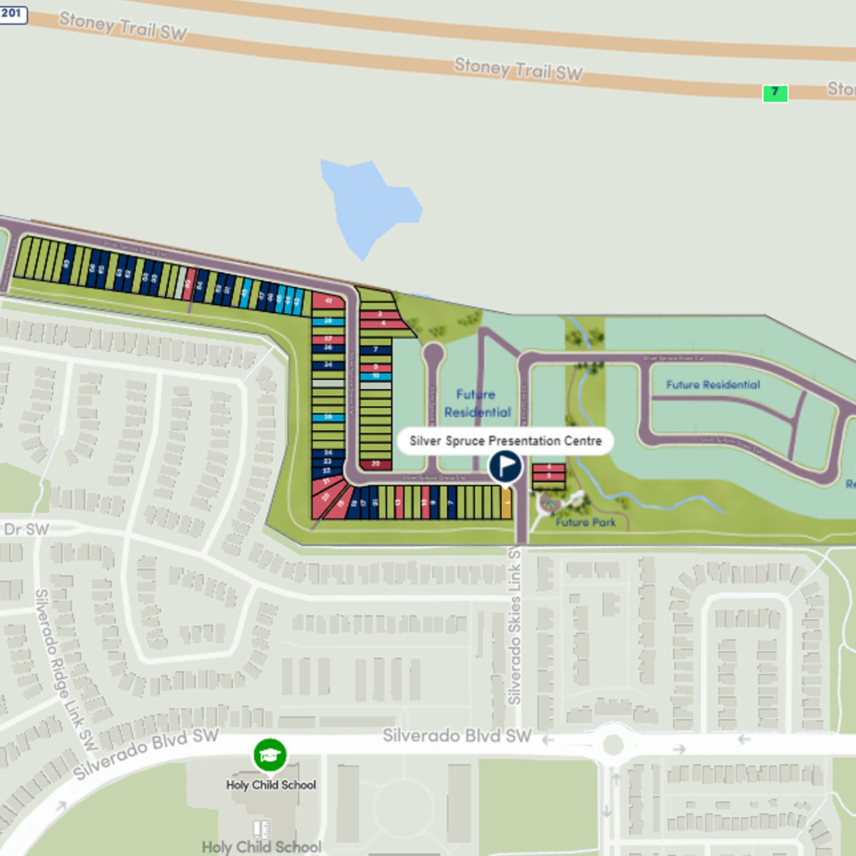 New Homes For Sale In Southwest Calgary Silver Spruce Brookfield   Silver Spruce Map Preview 